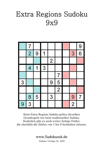 Extra Regions Sudoku - gratis