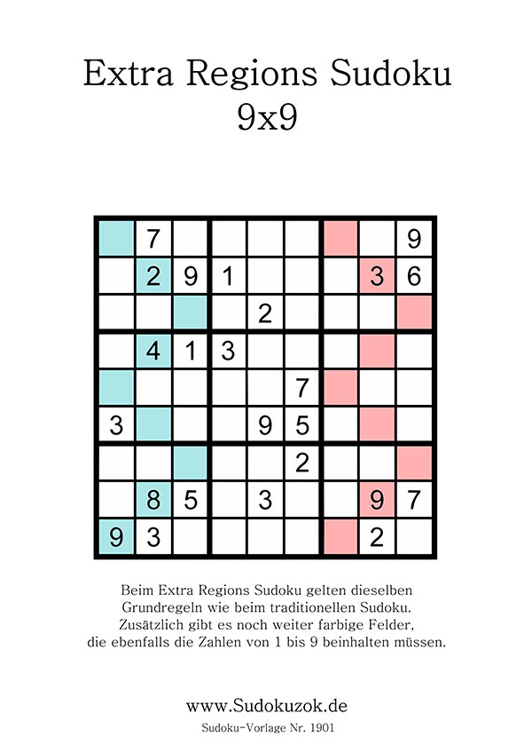 Extra Regions Sudoku kostenlos