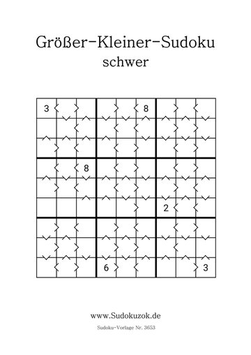 Gratis groeßer kleiner Sudoku schwer als PDF zum Ausdrucken