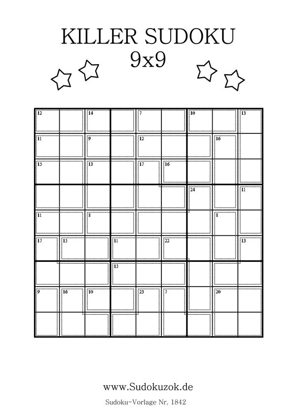 Killer Sudoku für Experten