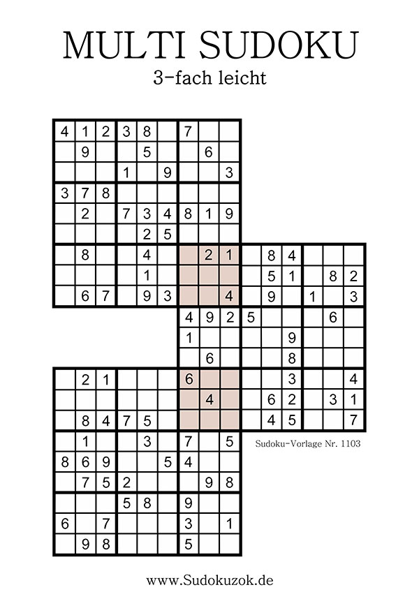 Multi Sudoku mit Lösung