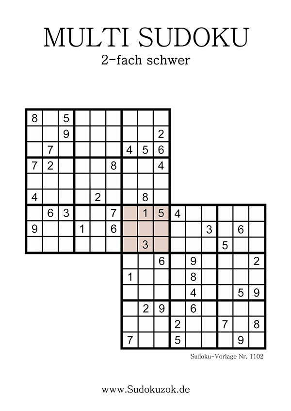 Multi Sudoku schwer