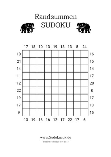 Summen Sudoku kostenlos