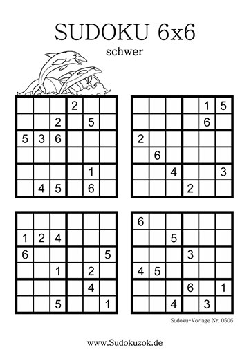 Sudoku 6x6 kostenlos zum Download