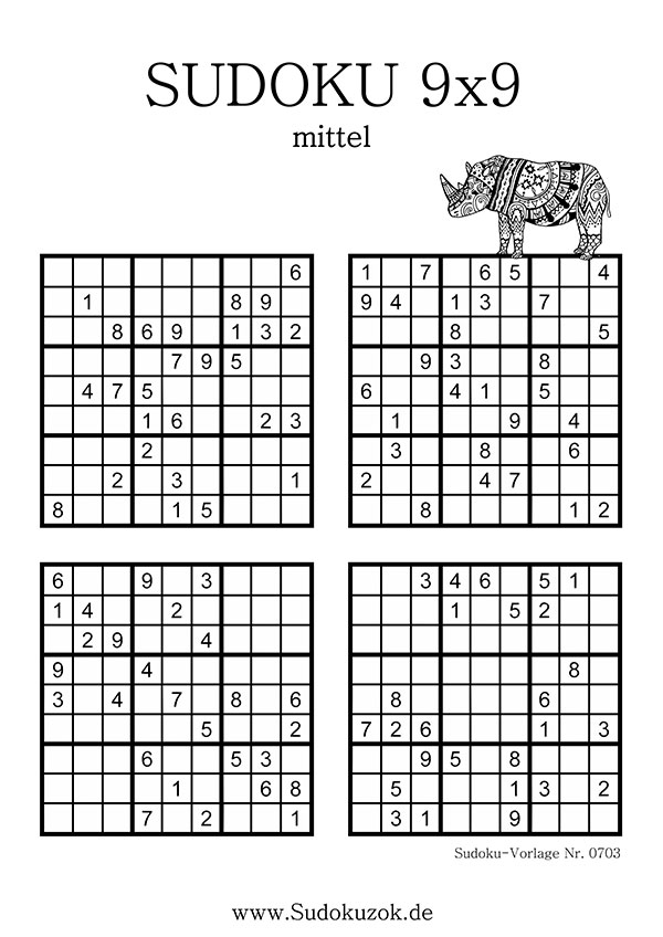 Sudoku 9x9 mittel
