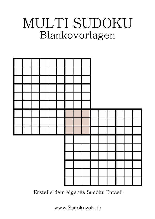 Multi Sudoku Blanko als leere Seite