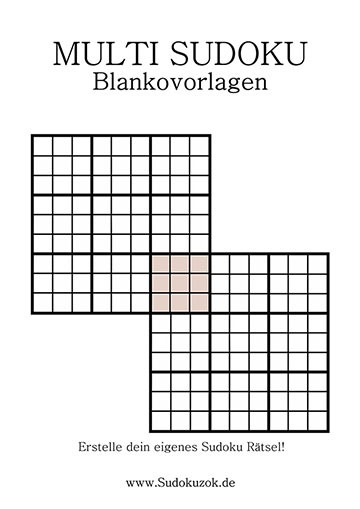 Multi Sudoku leere Vorlage - Blanko
