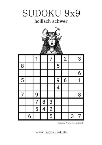 9x9 Sudoku höllisch kostenlos