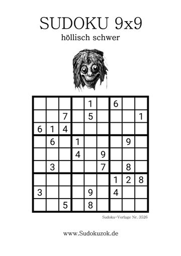 gratis Sudoku Hölle extra schwer zum Herunterladen