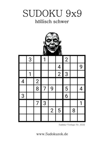 Monster Sudoku extra schwer gratis drucken