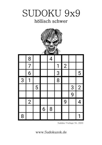 Sudoku Hölle höchster Schwierigkeitsgrad