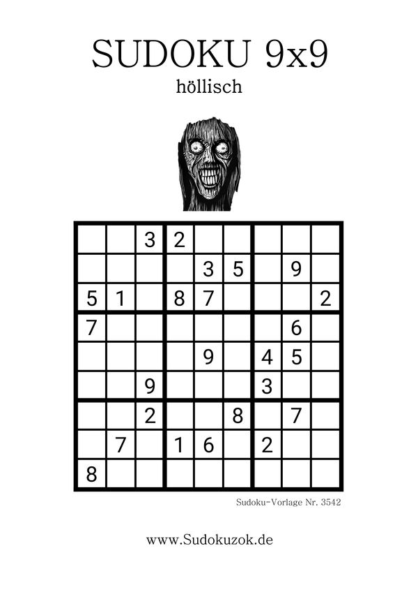 Sudoku höllisch als gratis PDF