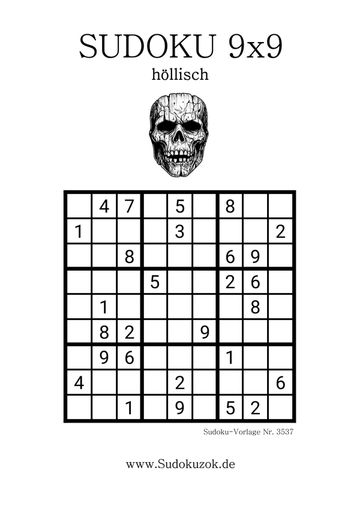 Sudoku höllisch für Profis freier Download