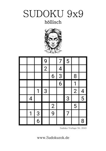 Sudoku höllisch schwer besiege die Sudokufrau