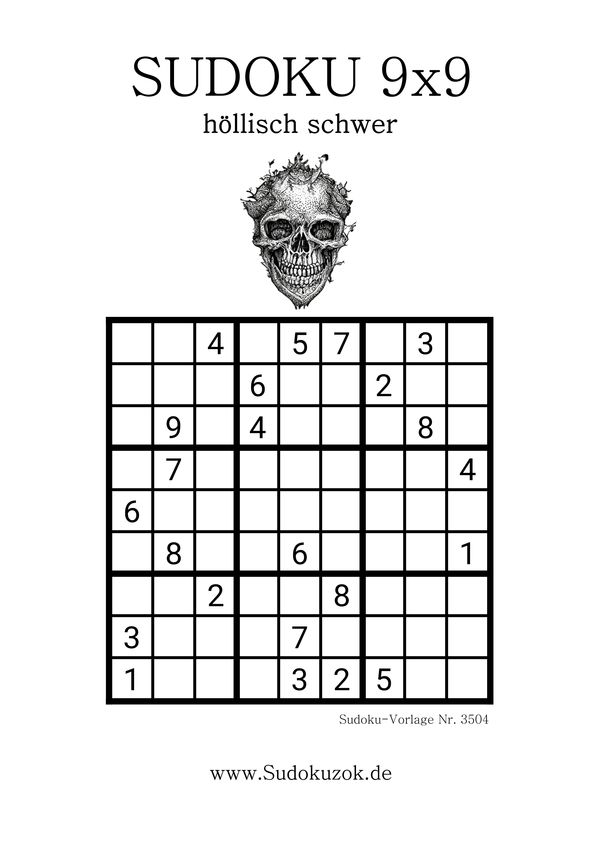 Sudoku höchster Schwierigkeitsgrad