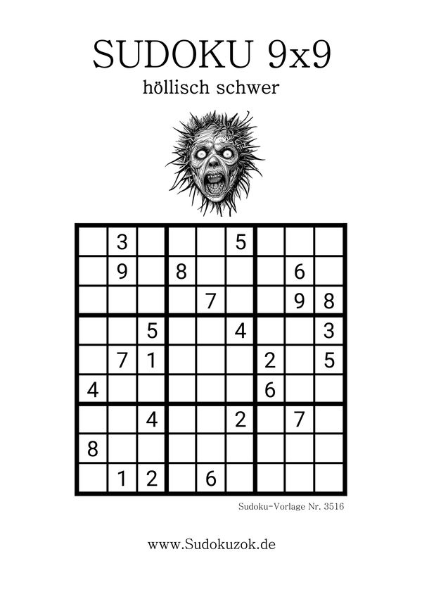 Sudoku mega schwer höllisch