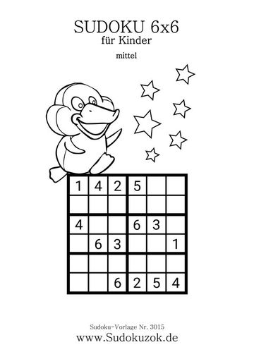 6x6 Kinder Sudoku herunterladen
