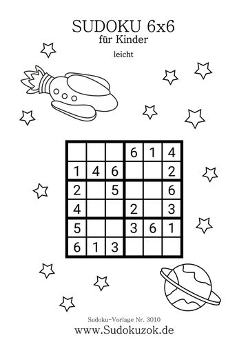 6x6 Sudoku Kinder