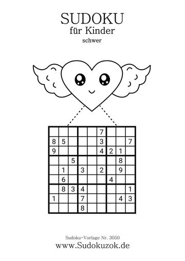 Kinder Sudoku schwer ausdrucken