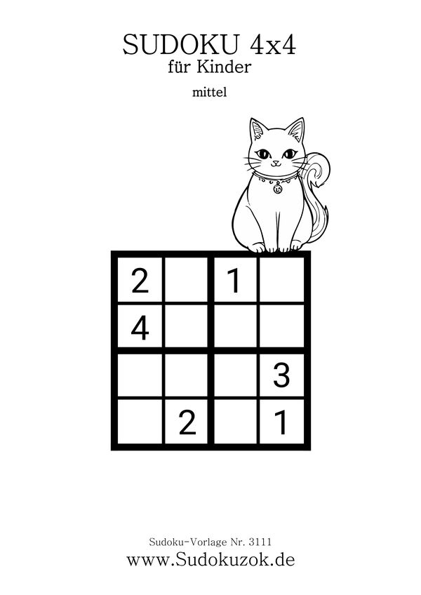 Mini Sudoku Katze