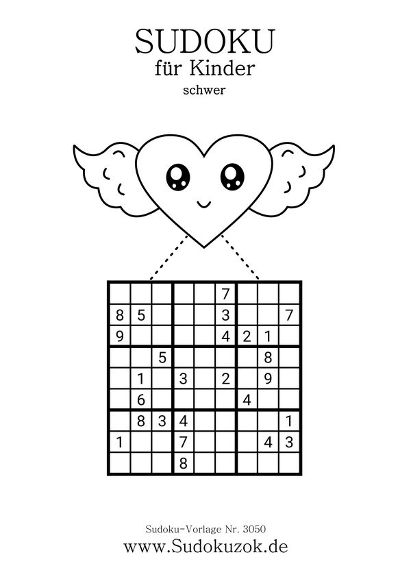 Sudoku Kinder schwer