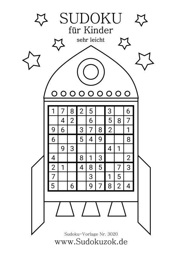 Sudoku Kinder sehr leicht