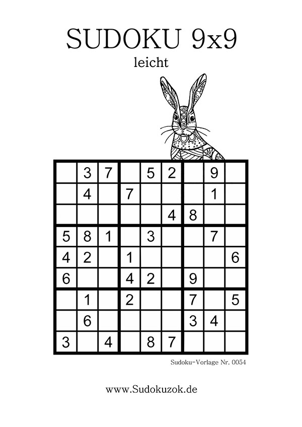 Sudoku leicht für Anfänger