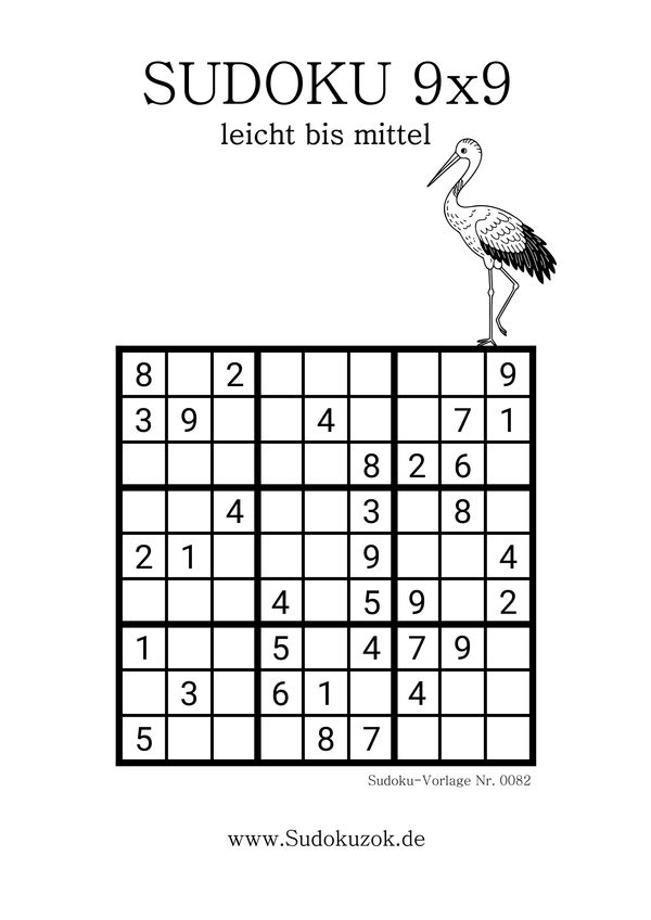 Sudoku Rätsel PDF gratis downloaden einfach