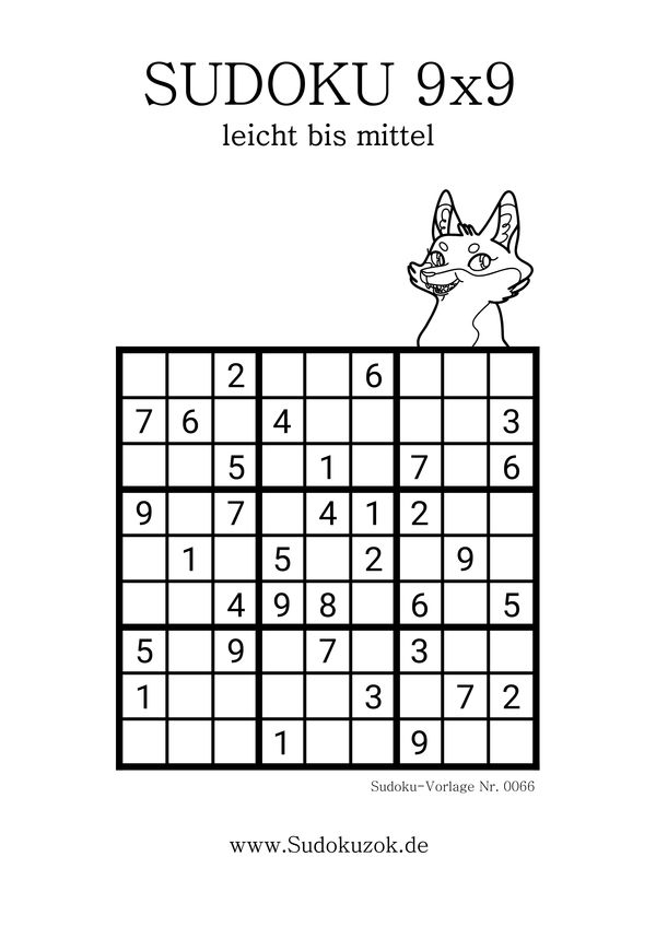 Sudoku schlau wie ein Fuchs