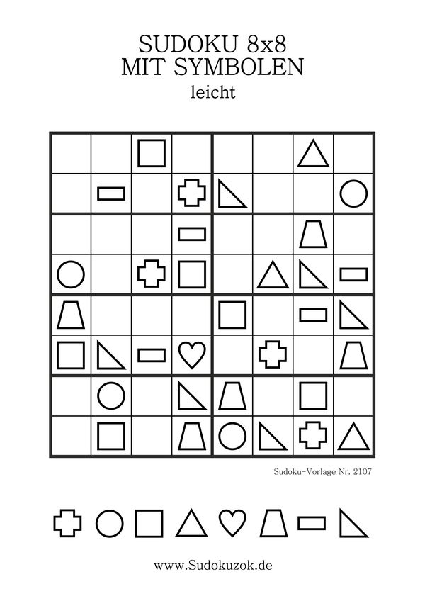 Sudoku 8x8 mit Symbolen