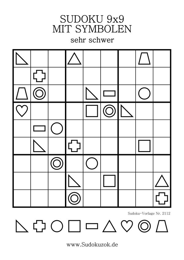 Sudoku 9x9 mit Bildern sehr schwer