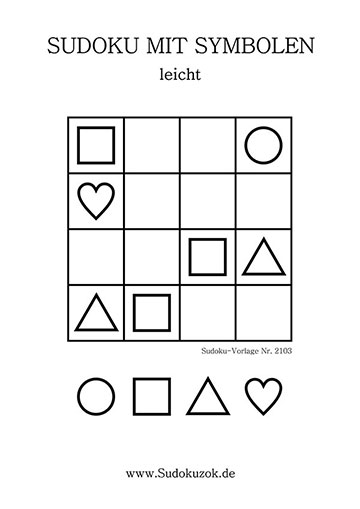 Sudoku mit geometrischen Formen
