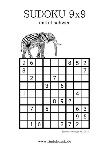 Sudoku mittel 9x9 kostenlos