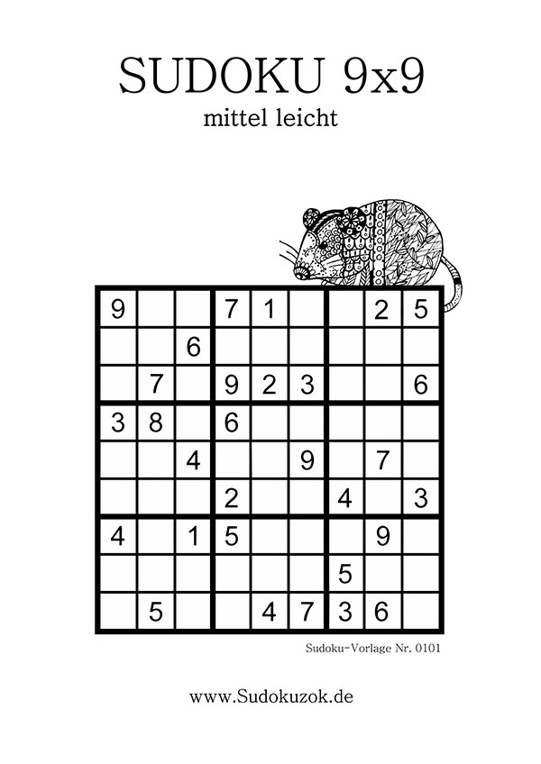 Sudoku mittel leicht