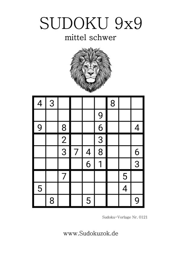 Sudoku Mittel Löwe