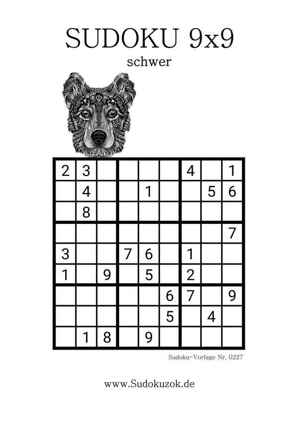 Sudoku für Erwachsene-schwer