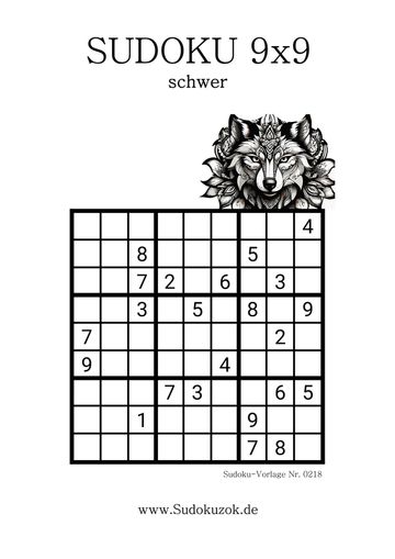 Sudoku Puzzle zum Ausdrucken