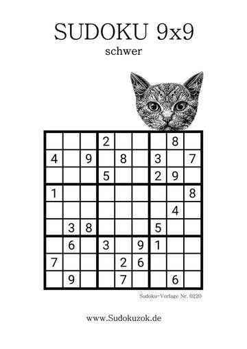 Sudoku schwer für Profis zum Ausdrucken