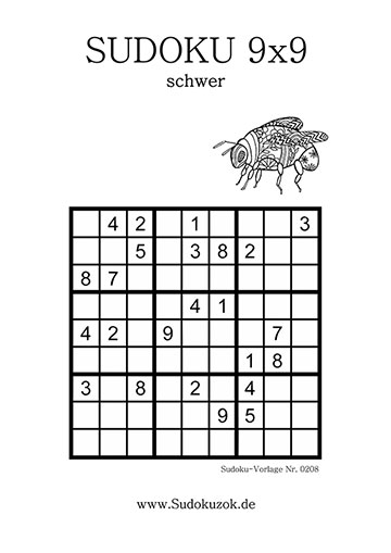 Sudoku schwer für Profis