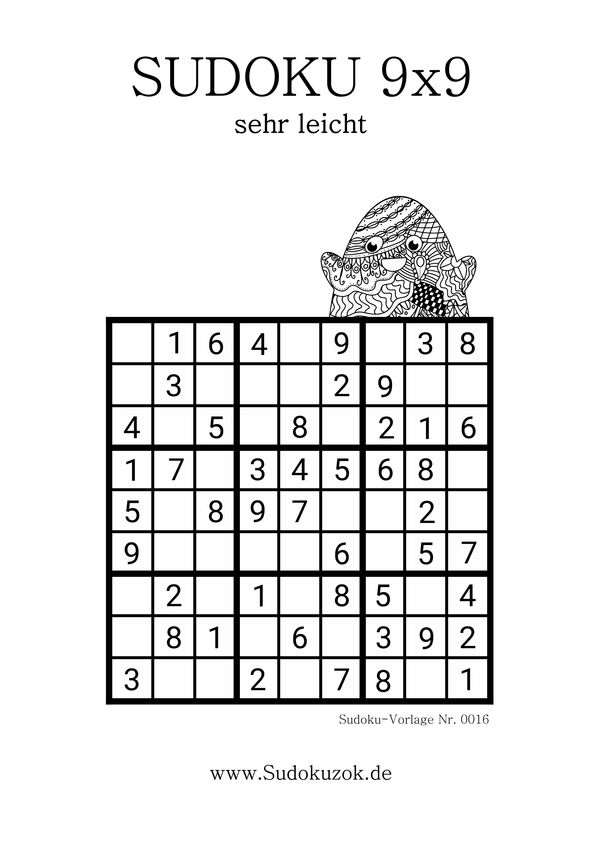 Sudoku Geist sehr leicht