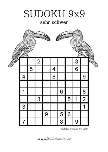 sudoku Rätsel extra schwer