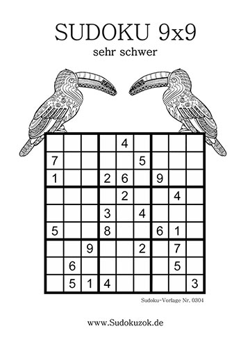 Sudoku extrem schwer zum Ausdrucken