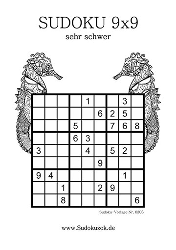 Sudoku-für Experten sehr schwer